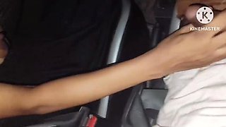 Indian pornstar Queen7895 fucks new boyfriend in car - cowgirl and doggy style HD