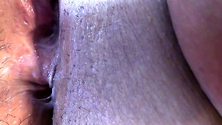 Hot Asian wife rubs her clit while getting fucked in the ass