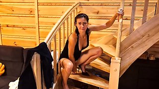 Big-Titted MILF Squirts on Webcam