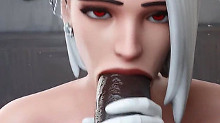 Ashe Pre-wedding Bustle Gone Wild with BBC - 3D Overwatch Animation