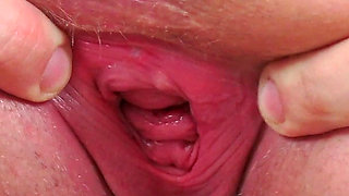 Hot Granny Close-up Pussy Gaping and Fingering