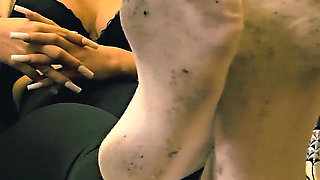 Sheela Sinner Feetworship Dirty White Socks