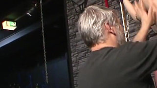 BDSM girl wipe her hard German