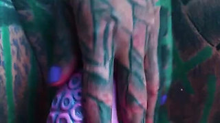 I Masturbate Outside My Anal Hole with Dildo Until I Need to Pee