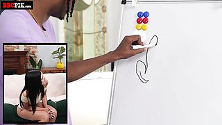 Bella Noir whiteboard drawing game then deepthroat