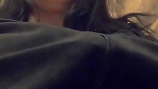 Ripped Pantyhose Pee Fetish - Blue Lingerie, Close-up Pussy Pee and Toilet Mess