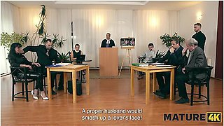 Old Elle With Huge Tits Fucked Her Gardener In Doggy And Ended Up In Court