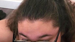 Voluptuous beauty's raw passion ignites in a vintage intimate cleaning