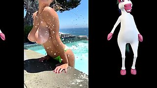 Lesbian BFF Gets Her Face Blasted With Creamy Gushy Squirt