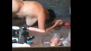 French Amateur Brunette MILF Doggy Style