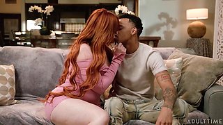 Redhead MILF Lauren Phillips Twerks Ass to Mouth on BBC POV