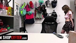 Tastey and naive gigantic titty teenage kandii gets sloppy facial cumshot for stealing a gift card - shoplyfter