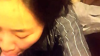 Hot Amateur Asian blowjob in my car