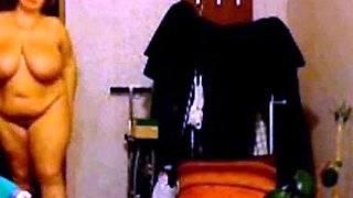 Russian BBW With Mega Boobs On Webcam