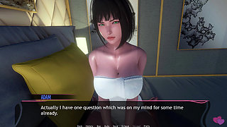 Murmur 14: Adam & Teacher Helen Love Hotel Boob Press Kiss & Self-finger