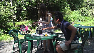 Japanese Foursome - 2 Hot 20yo Hairy Pussy Girls Gangbanged by 2 Studs