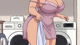 JOI Stepmother washing clothes - Come with me 100% You'll cum - Dirty Talk