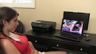 Stepdad Fucks Naughty Stepdaughter Karina White - Creampie & Cum in Mouth