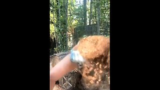 Slutty amateur flashing her big boobs in the backseat