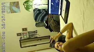 Voyeur Teen masturbating in bedroom 02