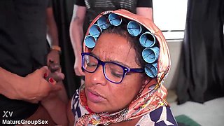 Big Tits Granny Gangbang