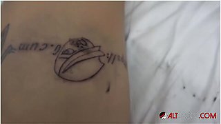 Hot Babe Mara Martinez Inks And Fucks With A Friend