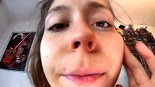 Amateur Foot Fetish Girlfriend Sucks and gives a Footjob