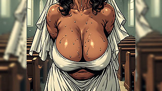 Sexy Indian Women in Church (ai Art)