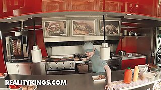 Charming Sam and Lady's brunette porn