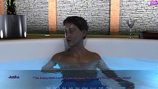 Stepbrother's Wife Cheats in Truth or Dare - Hot Kissing Scene with Big Tits & Big Cock