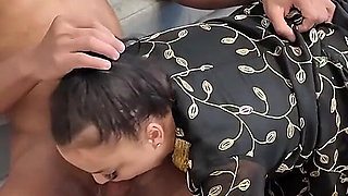 Amateur Threesome Porn BBC Fucks Hot Arab Wife in Front of Her Husband