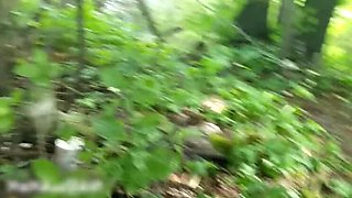 Public Blowjob and Cum in Mouth - Nikolas Fucks Skinny Teen Outdoor