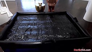Wifey send a meaty jugs nuru massagist to screw her spouse