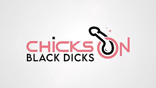 There's a big, black cock in Veronika's ass