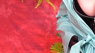 It's Going to Rain Today, Let's Stay Home and I'll Take off My Raincoat... Curvy MILF in Thigh High Boots, Stockings and Corset