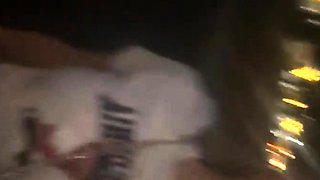 Brunette solo darling masturbating at home