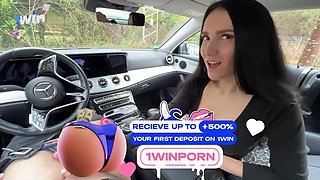Car Fellatio By Busty Stepmom With Shaved Labia And Warm Stepson - Spunk In Mouth! - Hardcore