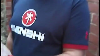 Two Guys Jerking off Degenerates Into Foursome