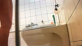 Teen in Bathroom Shower