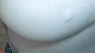 My Wife MILF Latina Wet Friend Rides Me After Shower and Shows Her Juicy Ass Covered in Cum