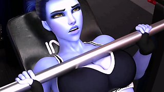 Big tits Widowmaker gym sex with BBC 3D animated