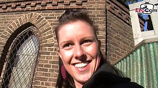 German Milf Picked up on Street for first Masturbation Casting