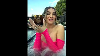 Lyna Perez Teases By The Pool