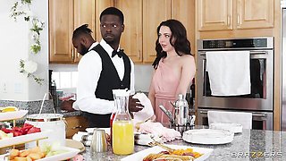 Sweetheart Whitney Wright is enjoying jumping on a large black dick