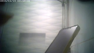 Spy Cam Catches Horny Asian Petite Teen Naked in Hotel Shower