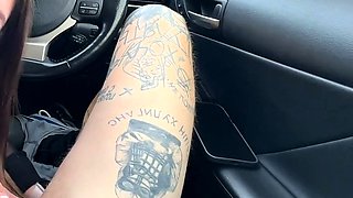 The whore fell for the car and sucked her ex
