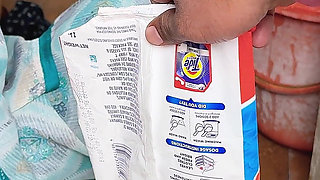 While She Was Washing Soft Clothes, Her Brother-in-law Had Spilled the Water From the Land, and Called Nirma to Clean It.