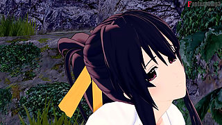 Rias Gremory kimono sex at the festival - DXD NTR Madness Series
