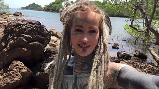 Beach Tattooed Naked Bitch Public Anal Big Toys, Solo Gape, Motorbike Ride