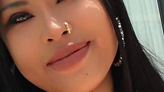 Gorgeous Asian Girl Maki Gobbles up the Bwc by the Pool